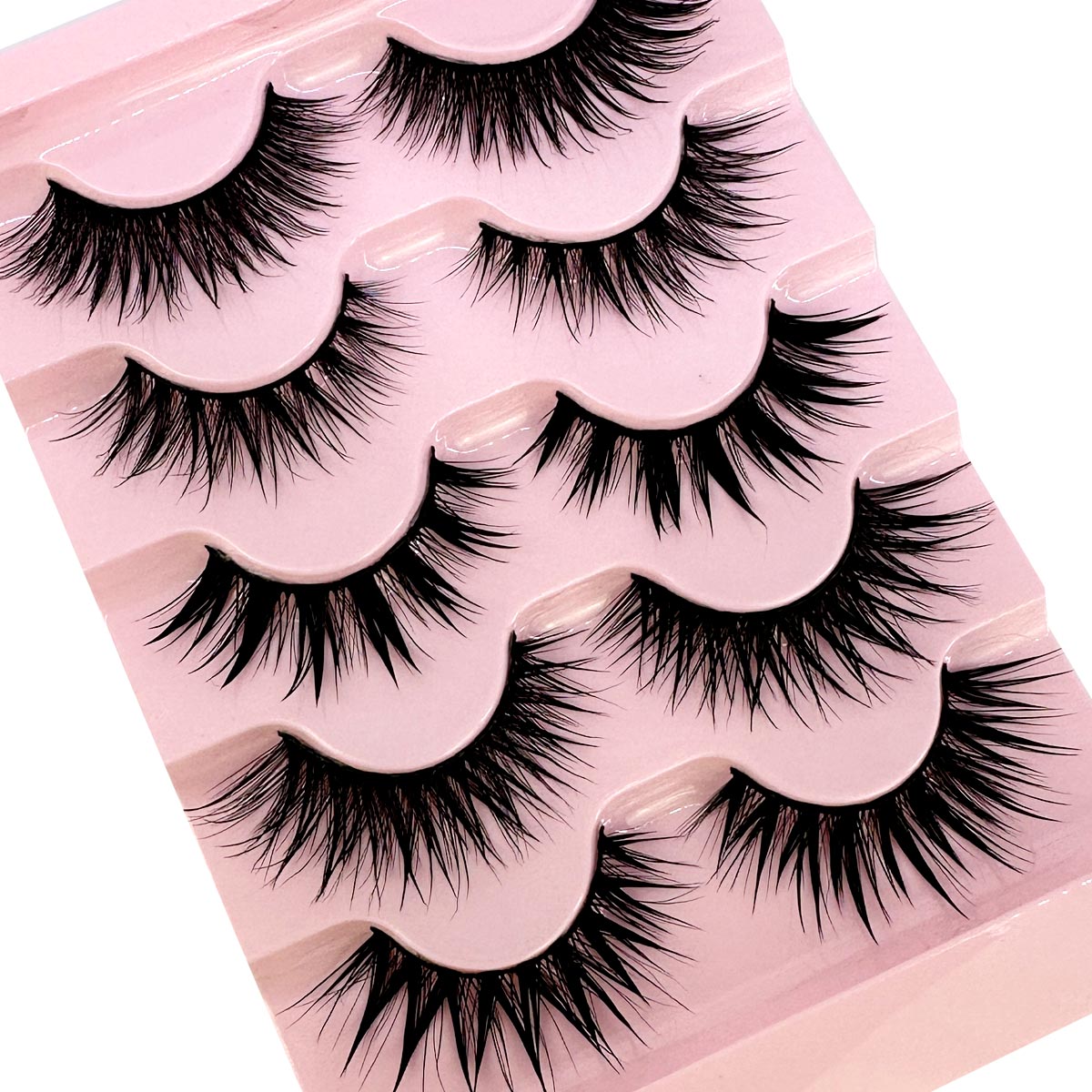 Eyelash Extension Wet Look - NEW 5 Pairs Lashes Manga Lashes