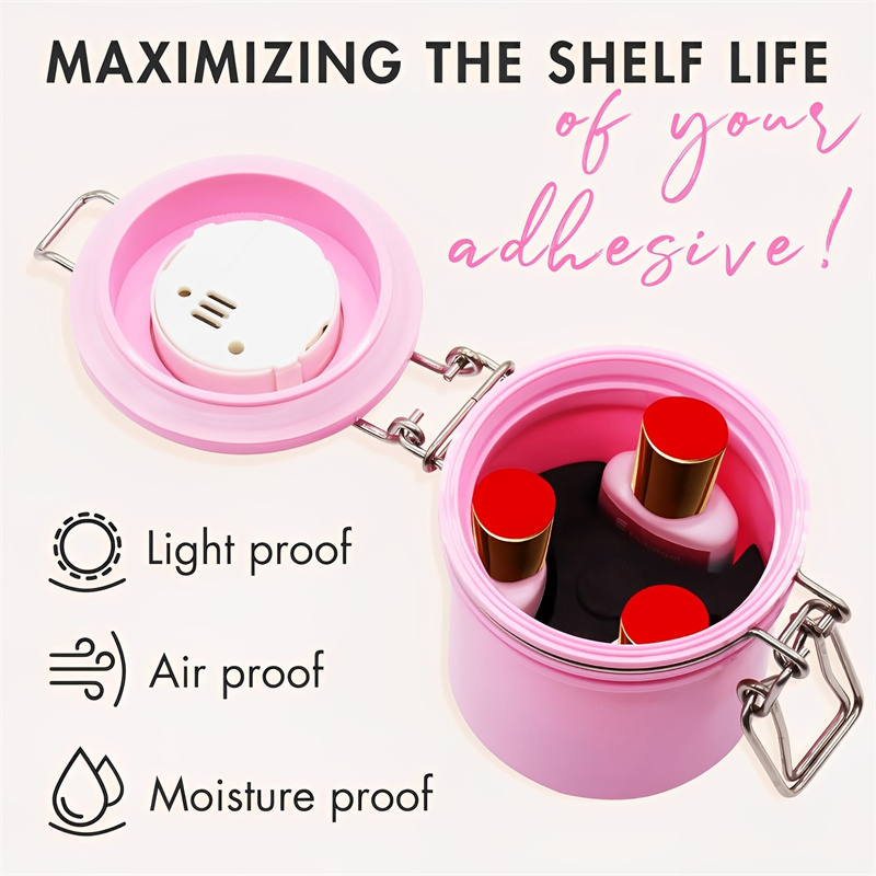 Eyelash Glue Storage Tank With - Lash Mapping Sticker recension och pris