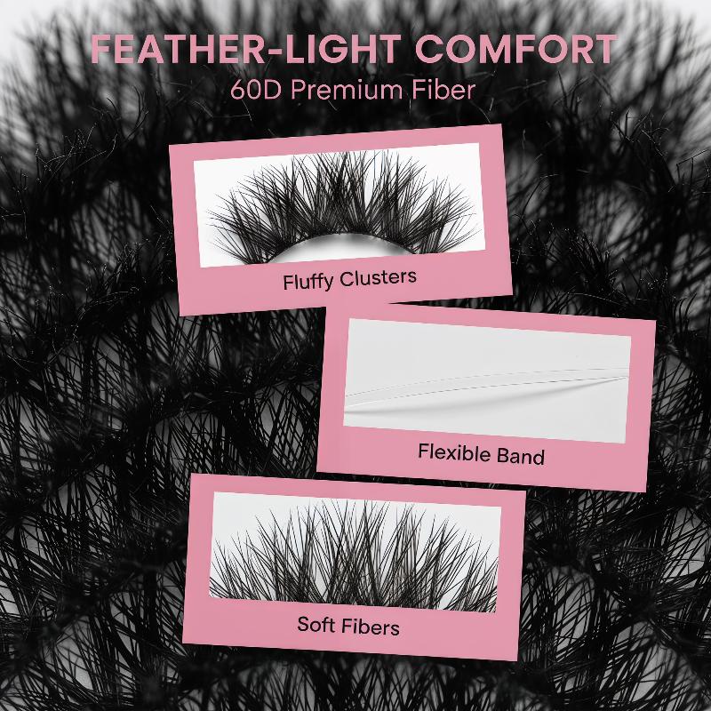 1 Set DIY Individual Eyelashes - Eyelash Extension Cluster recension och pris