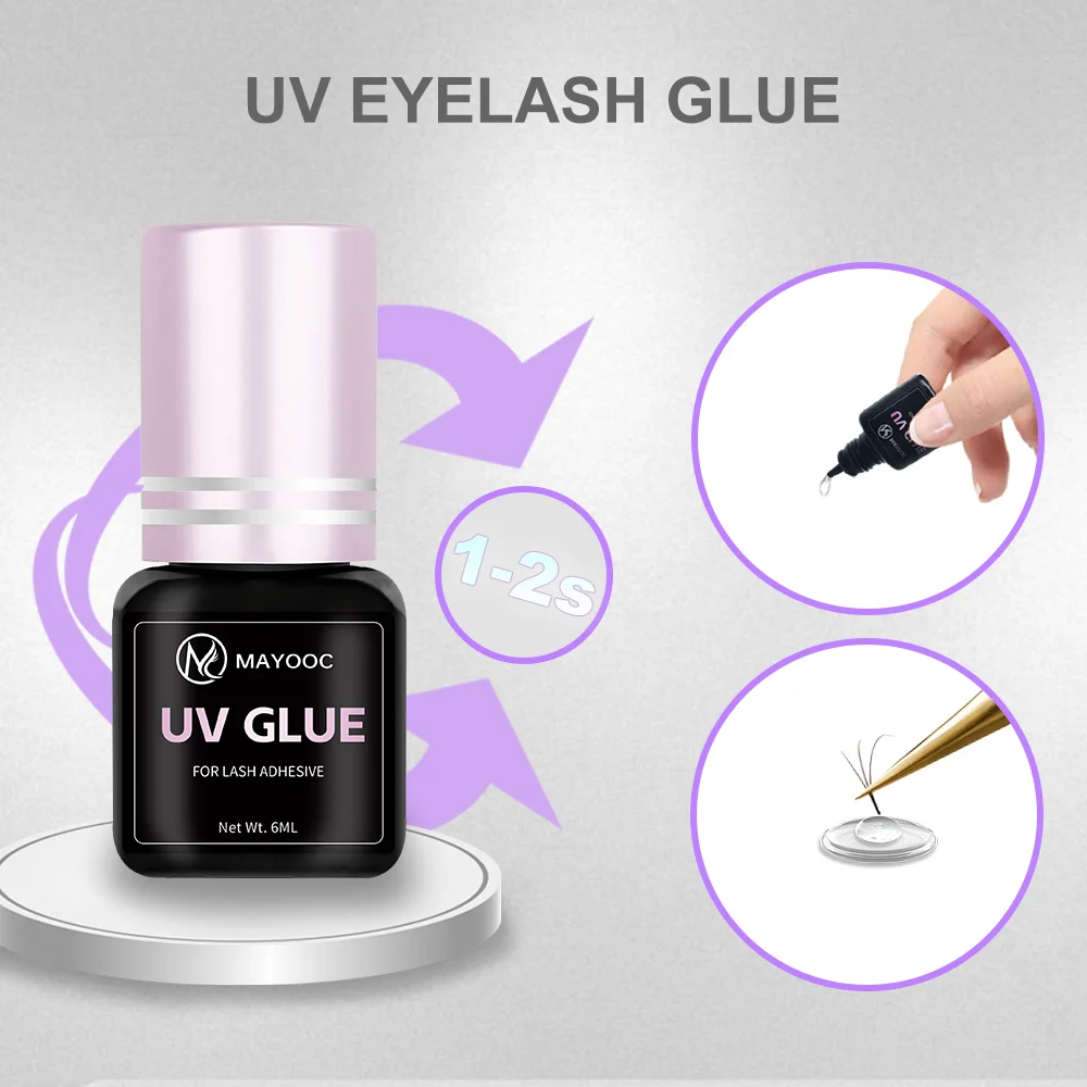 MAYOOC Fast Drying 0.1S UV Eye - Eyelash Extension Logo recension och pris