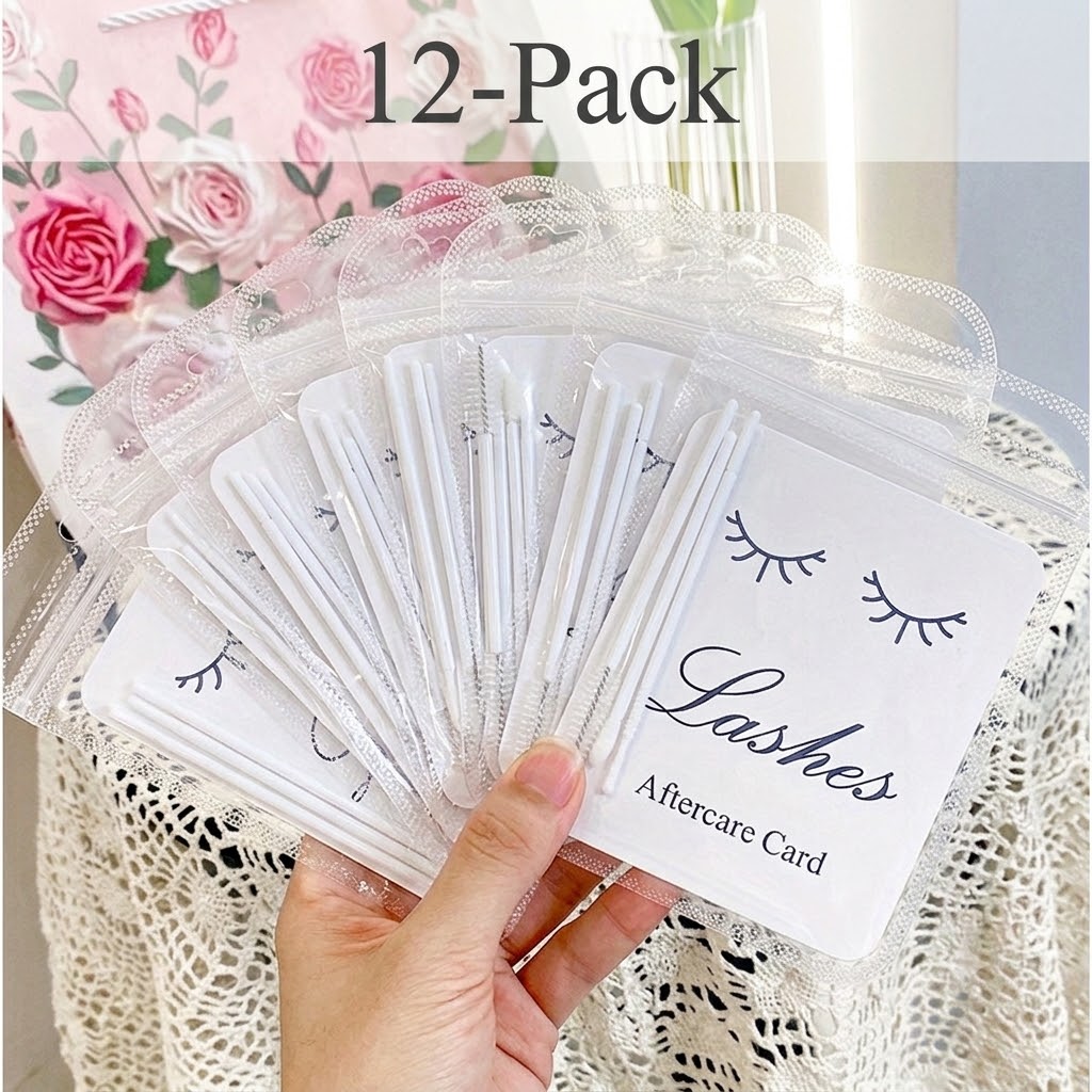 12pcs Eyelash Aftercare Kits f - Lash Mapping Sticker recension och pris
