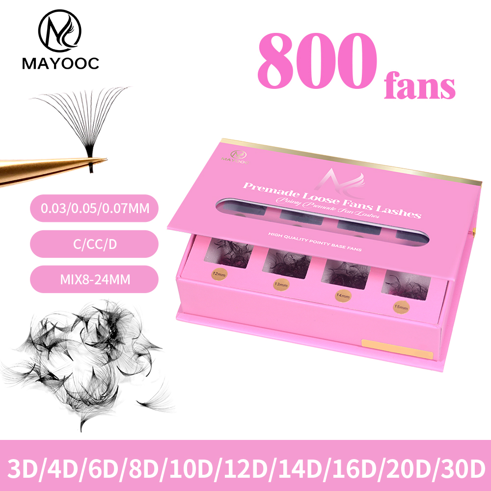 MAYOOC 800Fans Loose Fan Lashe - Eyelash Extension Logo recension och pris