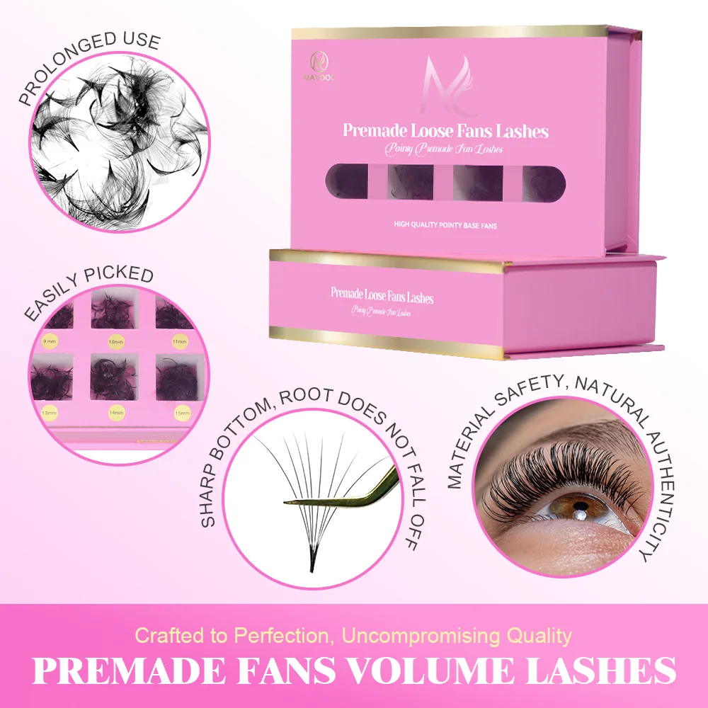 MAYOOC 800Fans Loose Fan Lashe - Eyelash Extension Logo recension och pris
