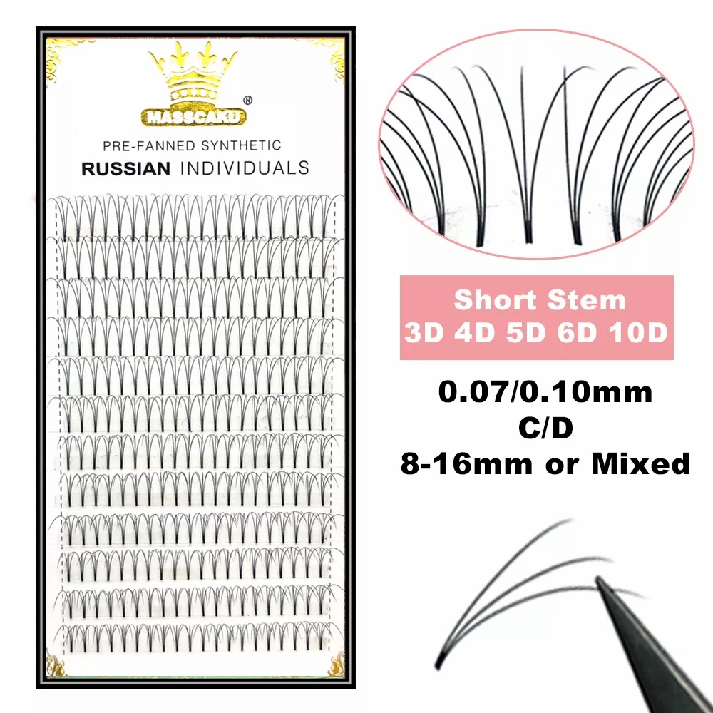 MASSCAKU Lashes Premade Wide F - Eyelash Extension Or Extensions recension och pris