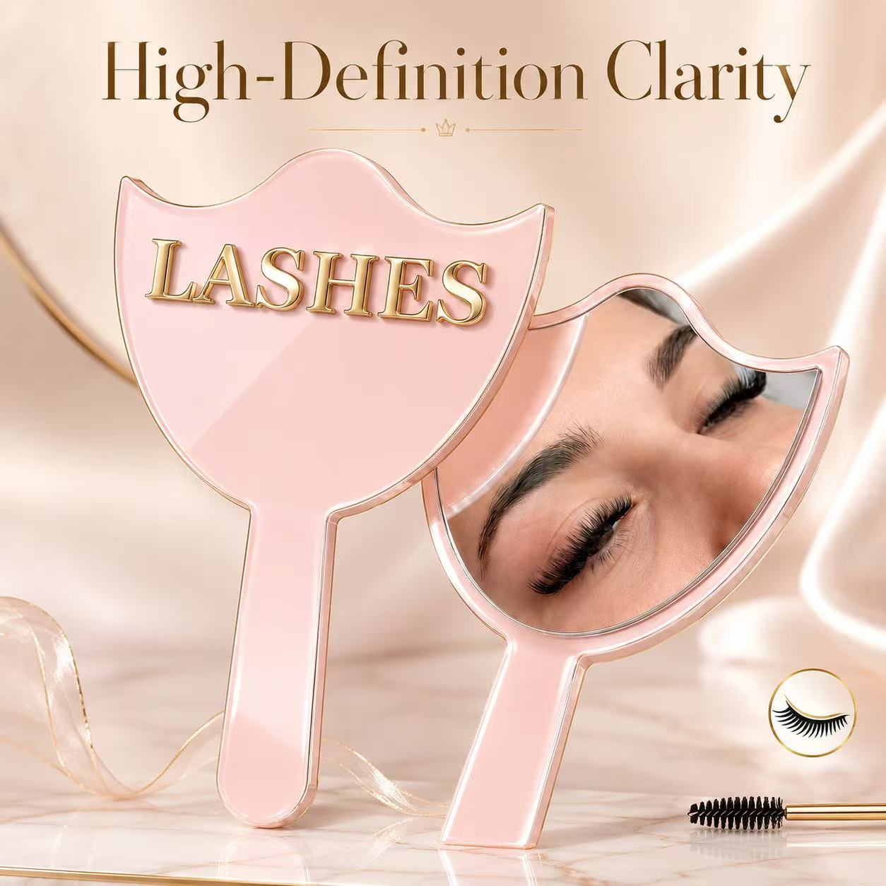 HD Glass Lash Extension Mirror - Lash Mapping Sticker recension och pris