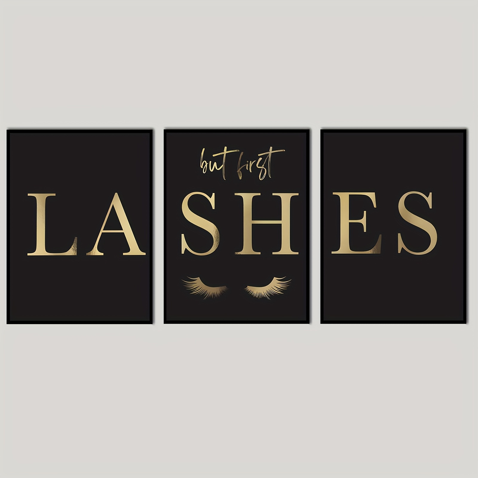 （Noframe 3PCS）-3pcs But First  - Eyelash Extension Salon recension och pris