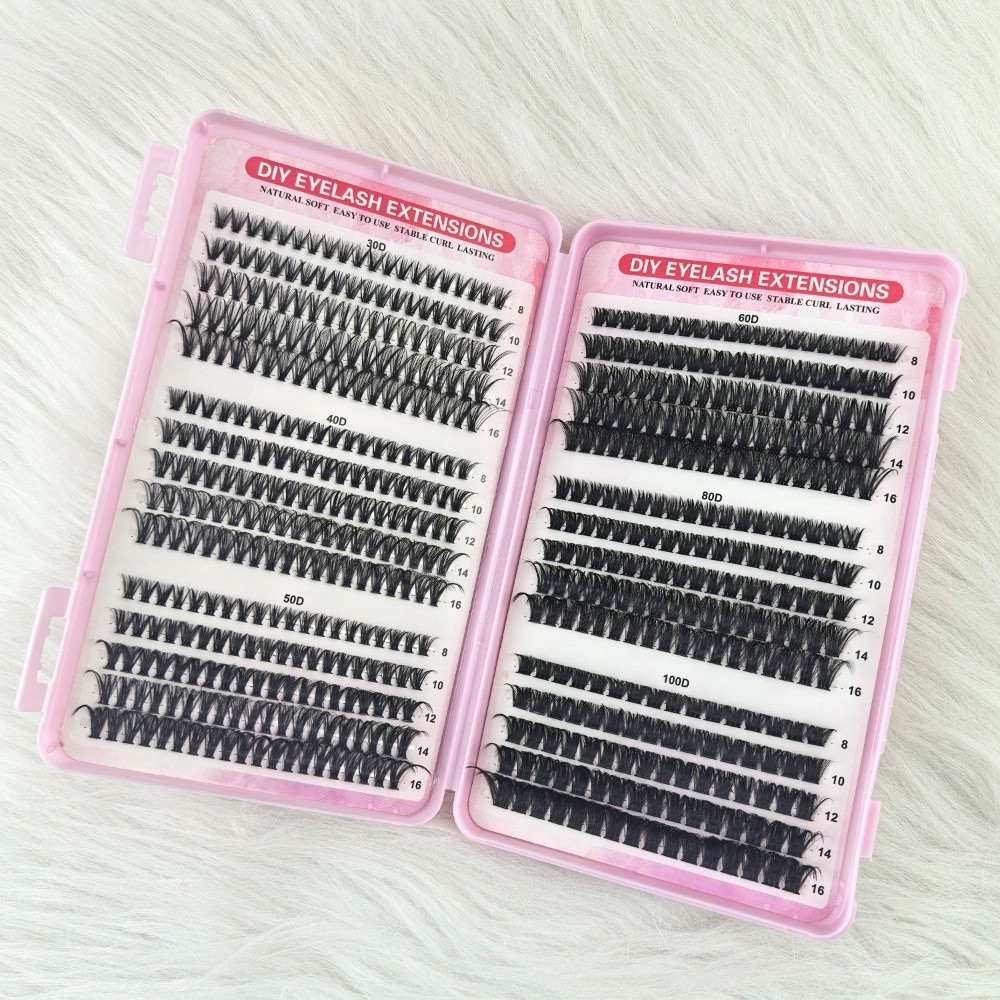 8-16mm Length False Eyelashes  - Eyelash Extension Cluster recension och pris
