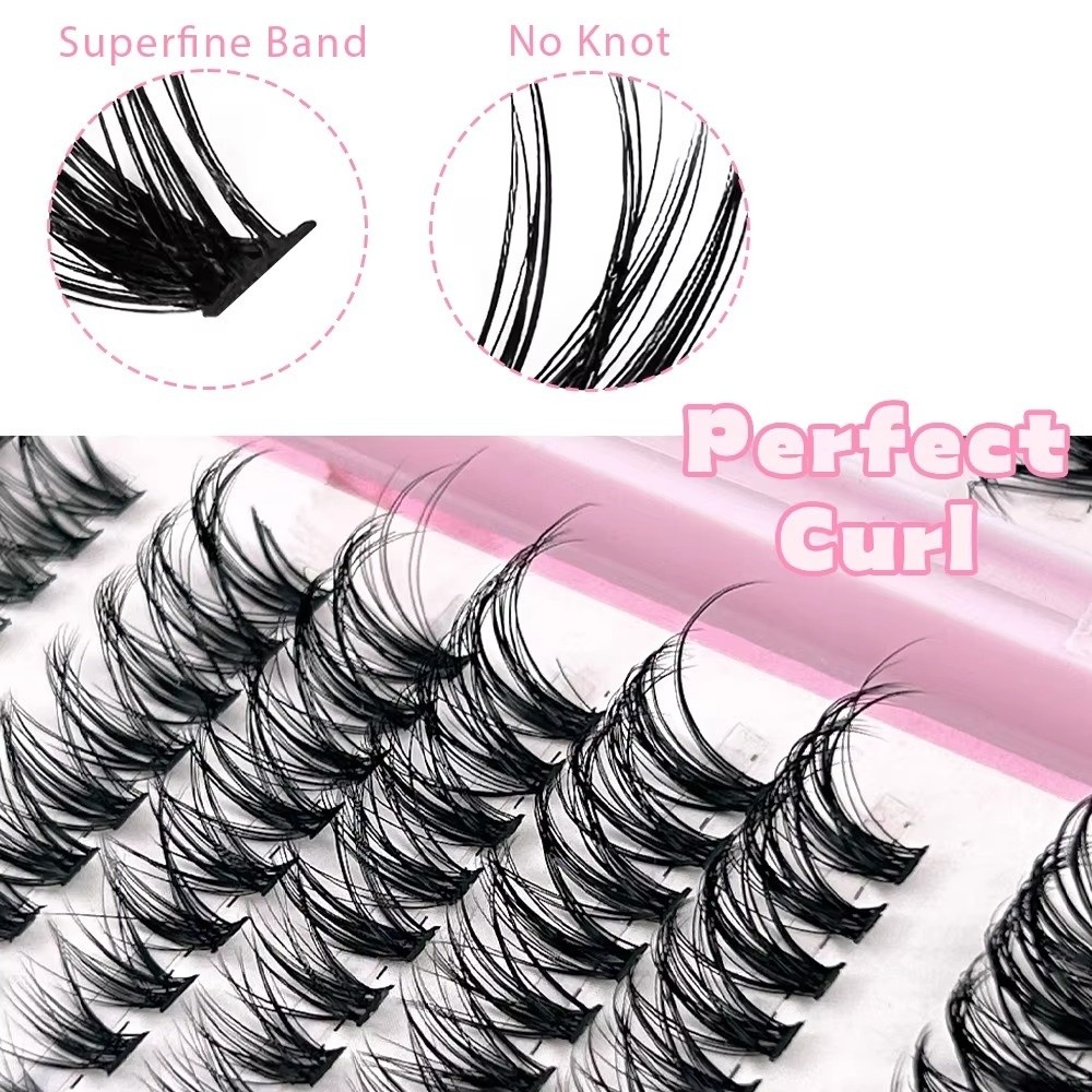8-16mm Length False Eyelashes  - Eyelash Extension Cluster recension och pris