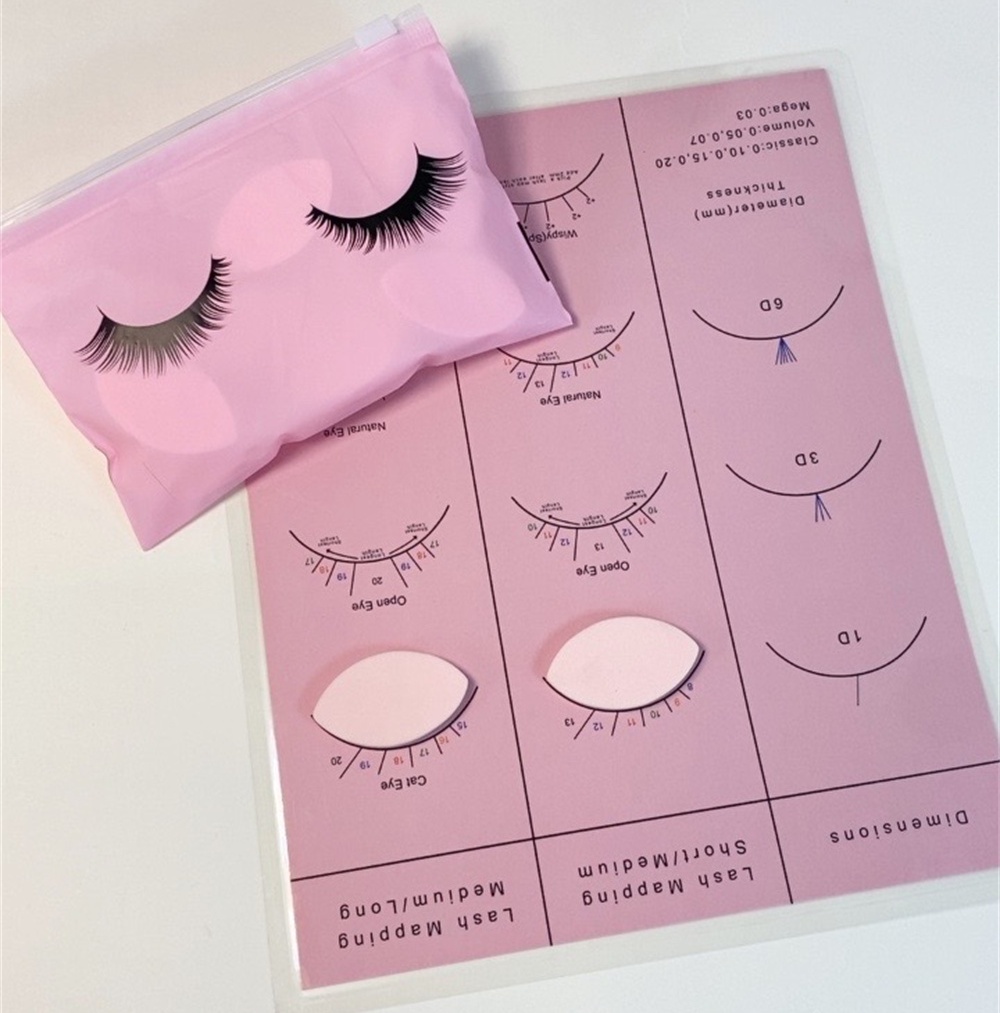 Beginner Lash Map Chart Wispy  - Lash Mapping Sticker recension och pris