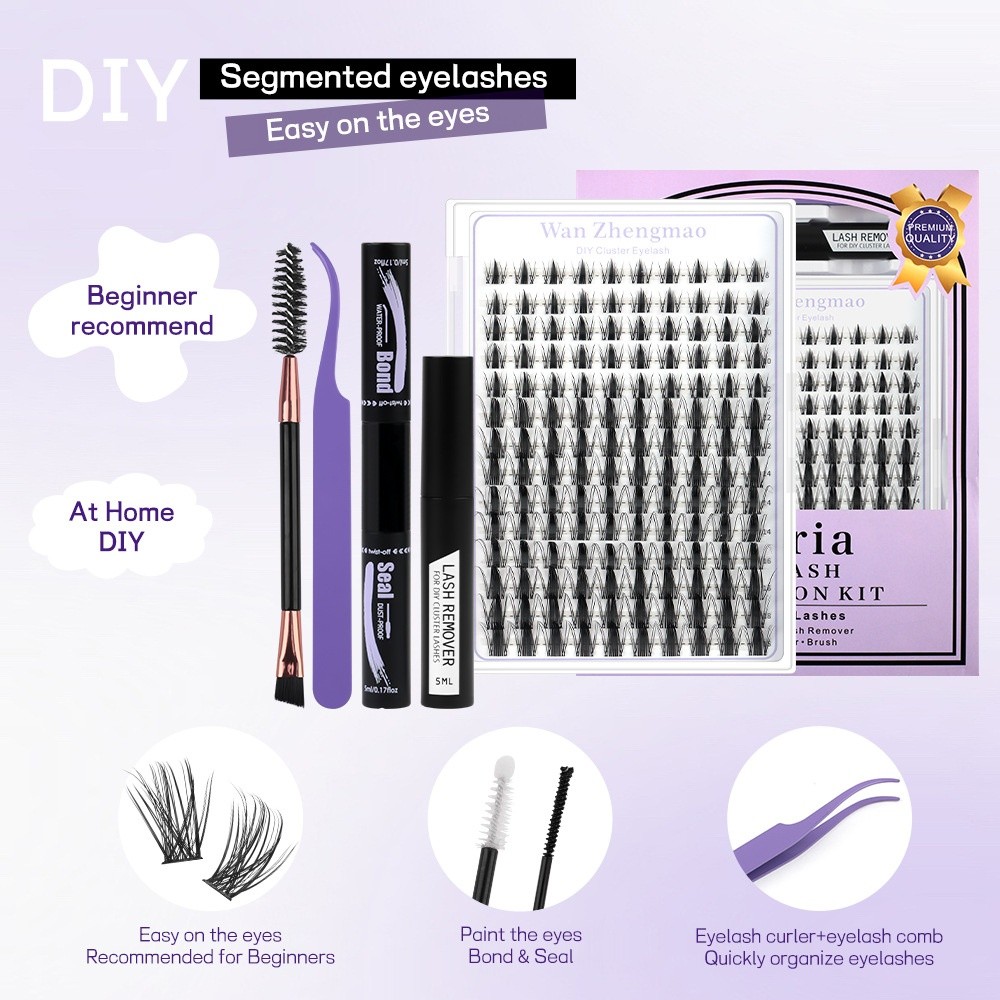 8-18mm Length False Eyelashes  - Eyelash Extension Cluster recension och pris