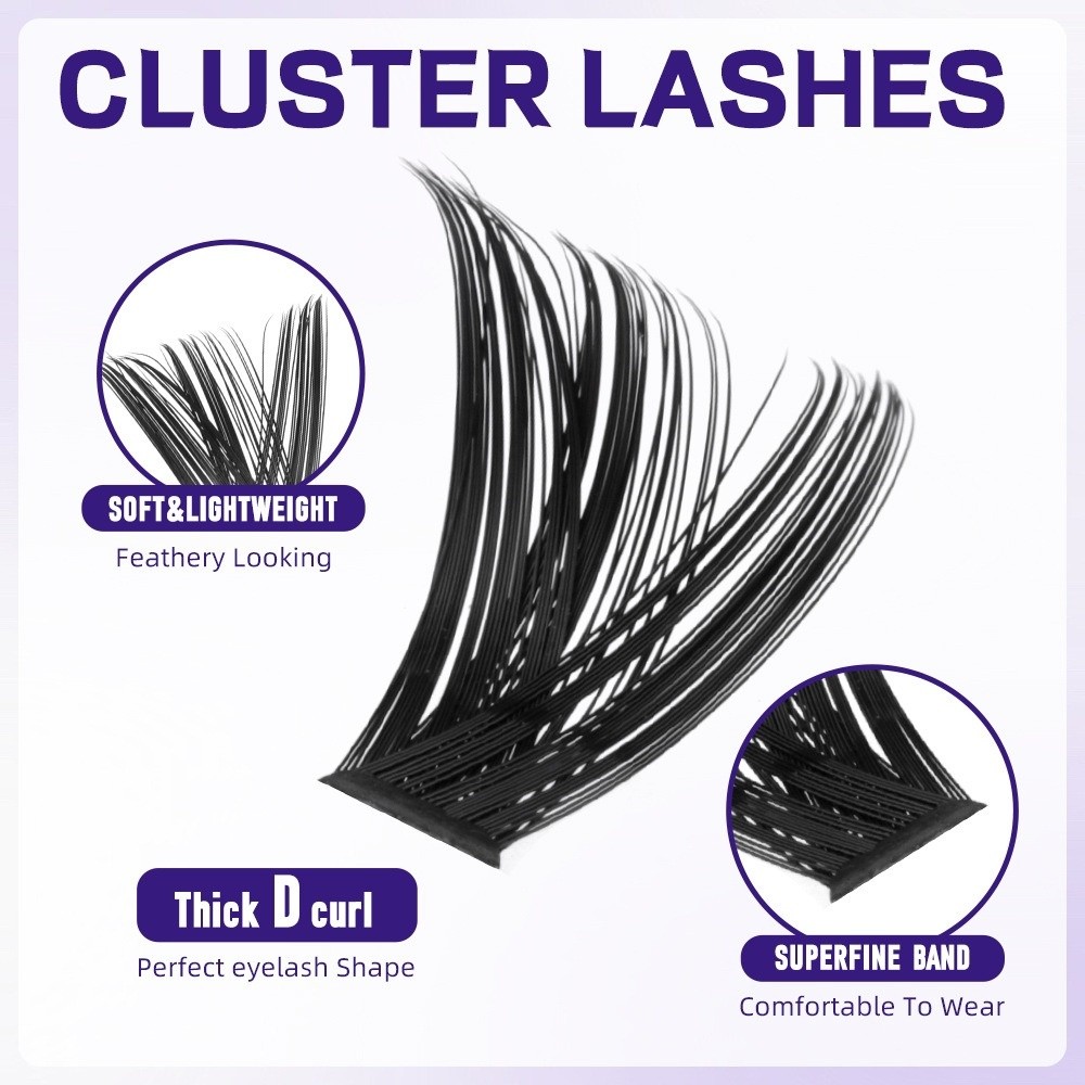 8-18mm Length False Eyelashes  - Eyelash Extension Cluster recension och pris