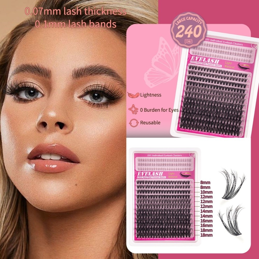 8-18mm Length False Eyelashes  - Eyelash Extension Or Extensions recension och pris