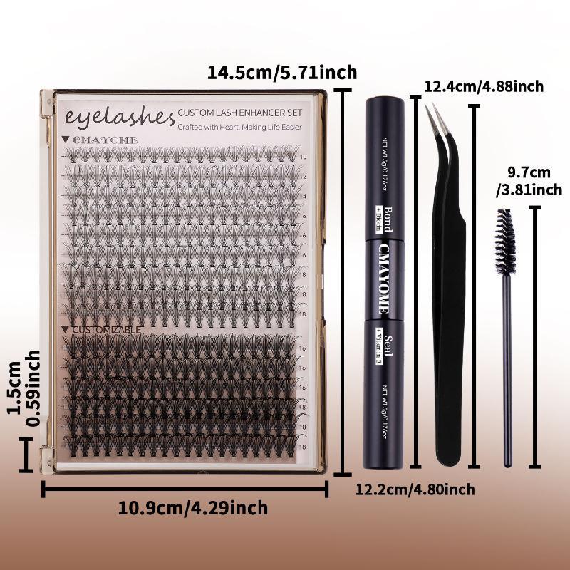 10D-100D 3D False Eyelash Kit  - Eyelash Extension Cluster recension och pris